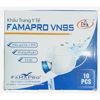 Khẩu Trang Y Tế 4 Lớp VN95 Mask Lọc Bụi Kháng Khuẩn (10 Cái)