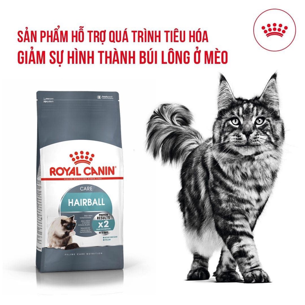 [TIÊU BÚI LÔNG]Thức ăn cho mèo tiêu hóa lông Royal Canin HairBall Care 2kg