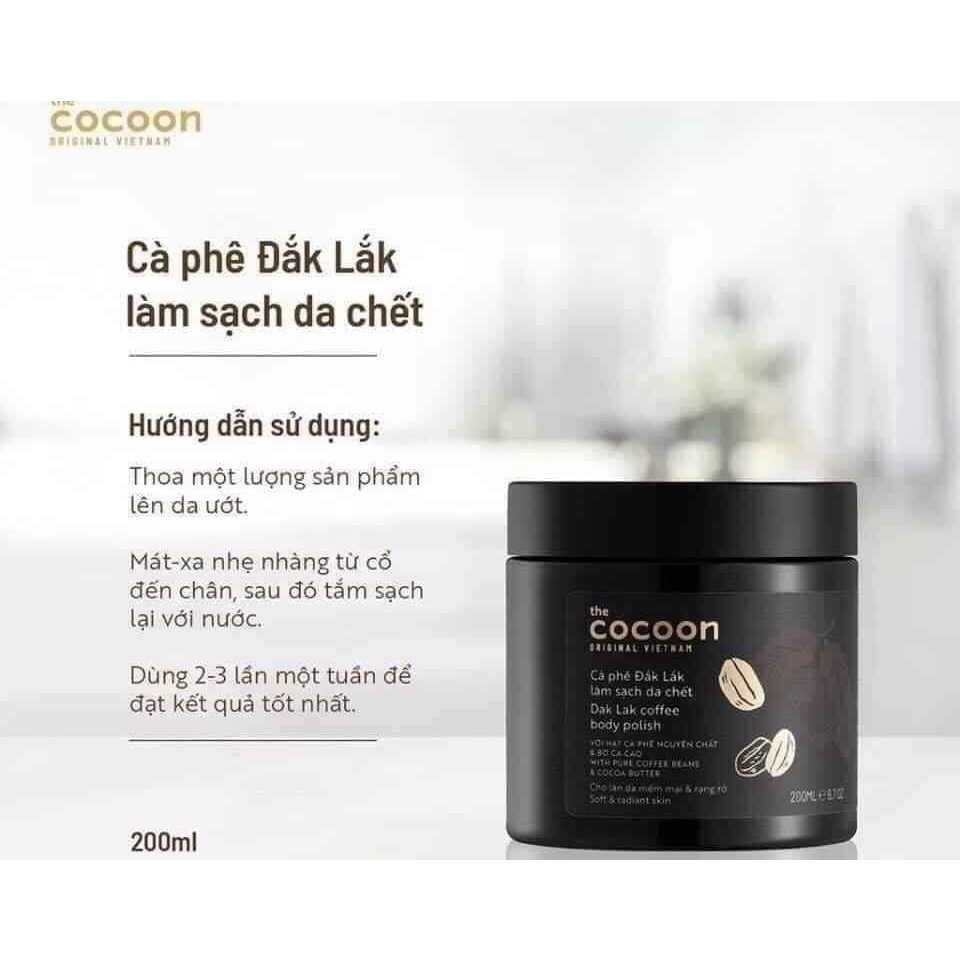 Tẩy Da Chết Cà Phê Đắk Lắk Cocoon Da Sáng Mịn