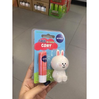 Son dưỡng tặng kèm vỏ bọc cây son hình gấu line