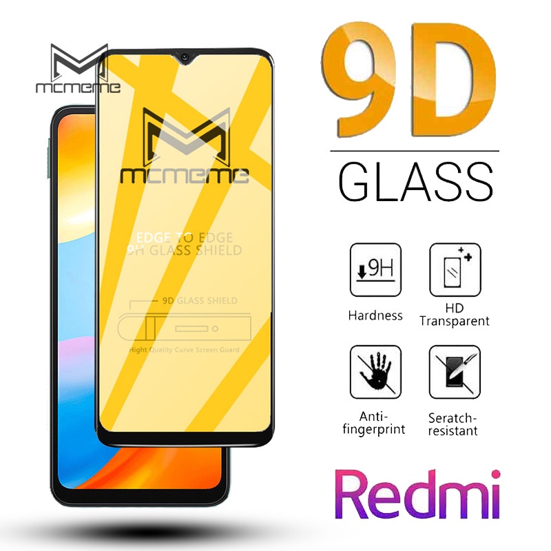 Kính cường lực 9D mới nhất cho Xiaomi Redmi A1 10 5G 10A 10C 6 5 4 Pro 6A 5A Y1 Y2 S2 4X 4A Plus