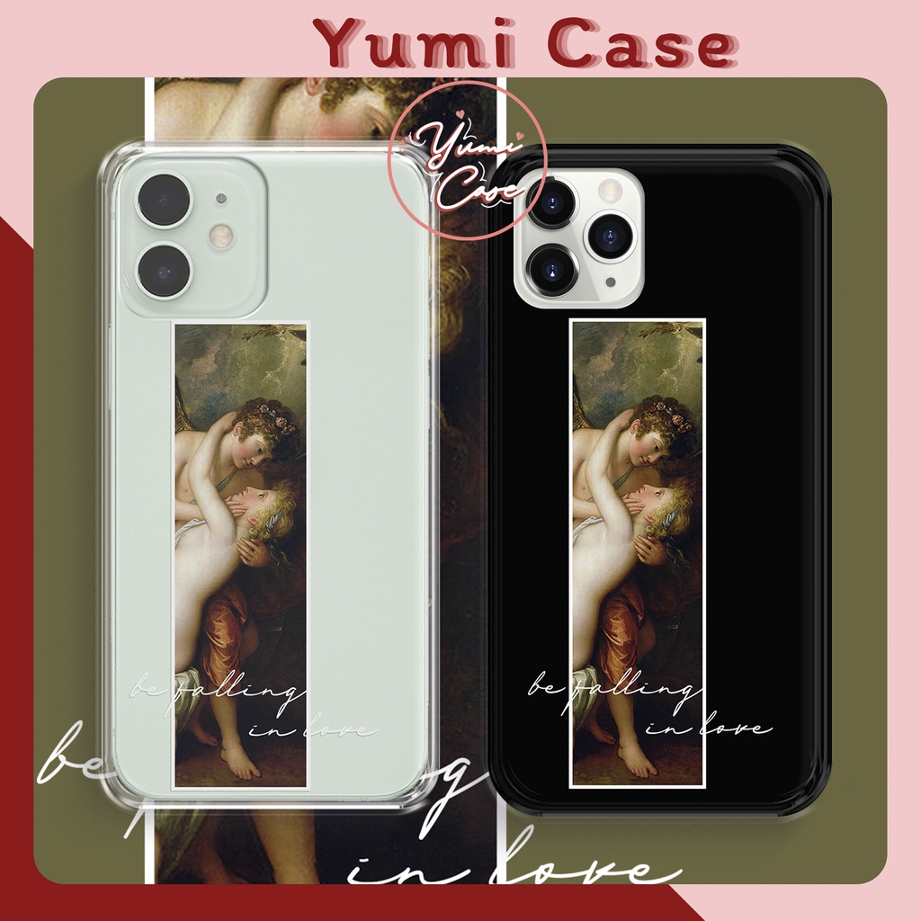 Ốp lưng dành cho iphone samsung oppo xiaomi vivo vsmart huawei realme poco redmi TRONG-ĐEN Yumi Case