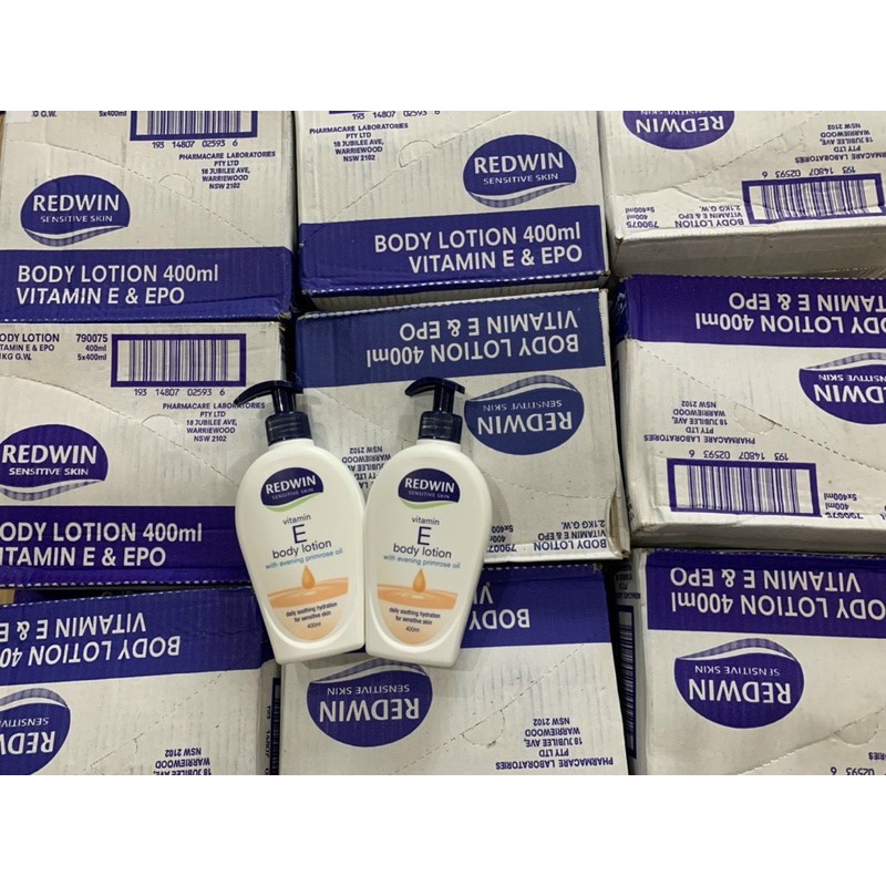 Kem Dưỡng Ẩm Redwin Vitamin E Cream Úc Giúp Dưỡng Da Mặt Hết Khô, Nứt Nẻ Chai 400gr Có Vòi