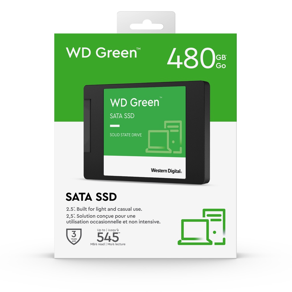 Ổ Cứng SSD Western Digital WD GREEN Sata III 480GB - WDS480G3G0A