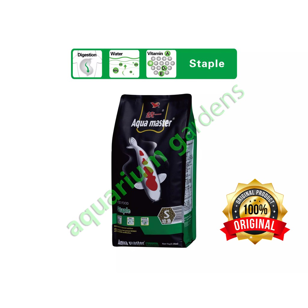 thức ăn cá koi AQUAMASTER STAPLE gói 1kg