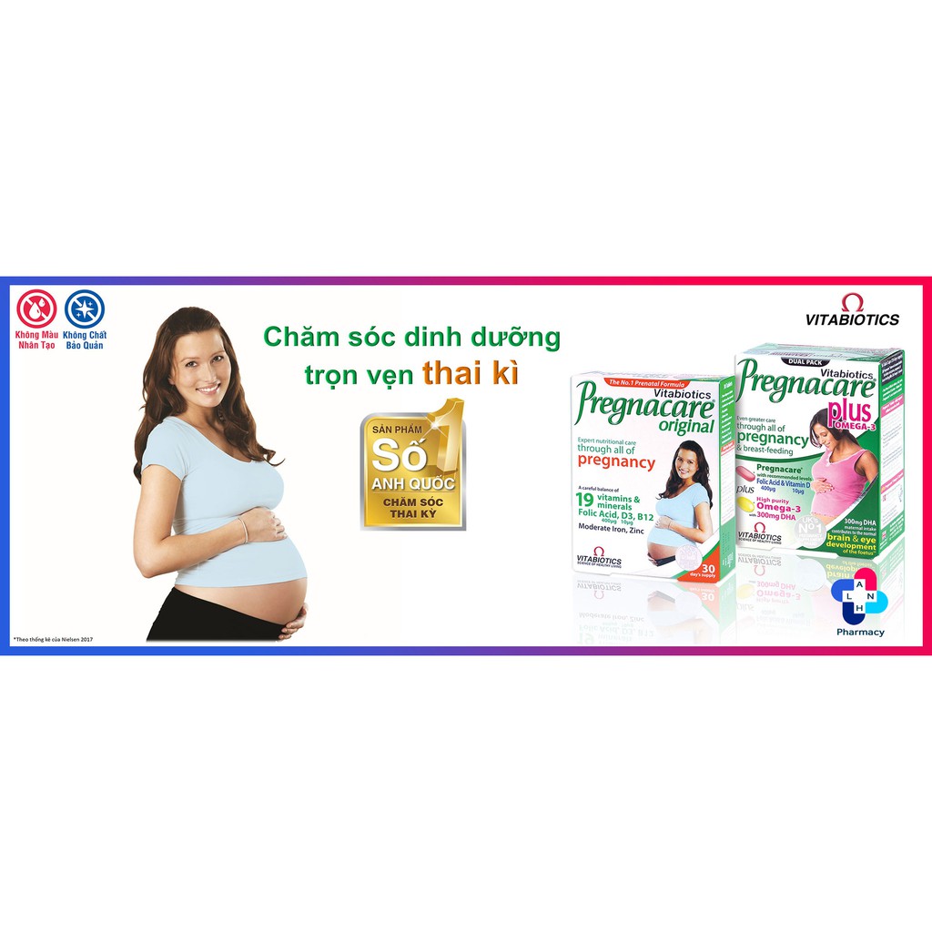 PREGNACARE ORIGINAL (Hàng nhập khẩu) - Chăm sóc dinh dưỡng trọn vẹn cho thai kì.