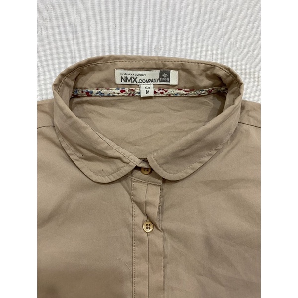 Áo sơ mi tay dài màu cafe Nino.maxx  - Thanh lý vnxk