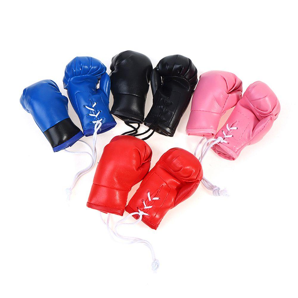 Mặt Dây Chuyền Bằng Da Hình Găng Tay Boxing Trang Trí Nội Thất Xe Hơi