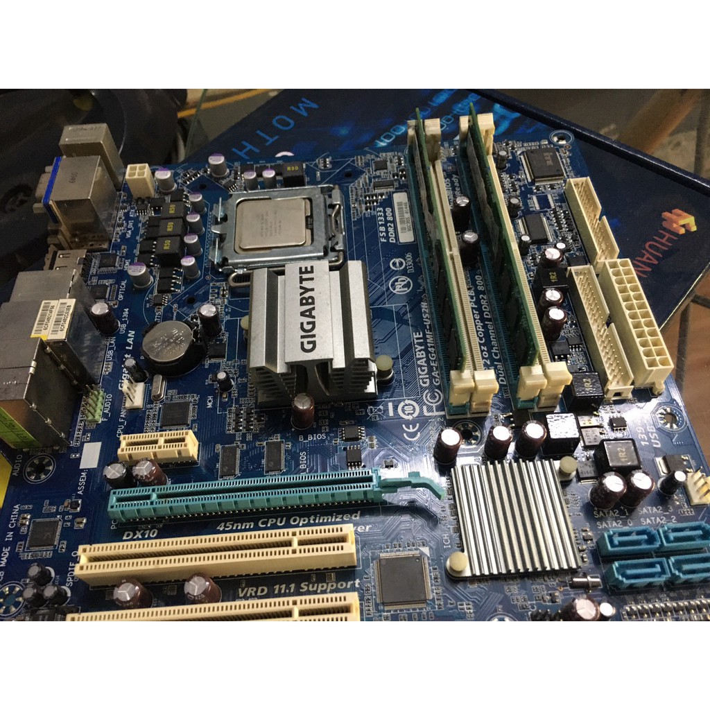 Combo Main Giga G41 + CPU E8400 + Ram 4G