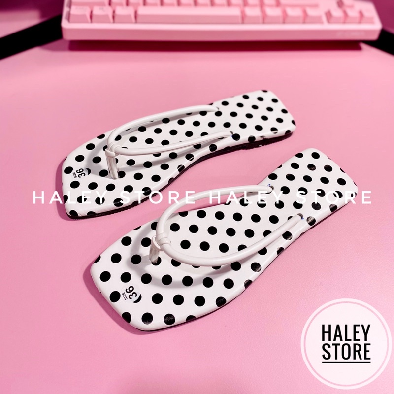 Dép kẹp dây bò sữa hot trend mùa hè 2021 HALEY STORE