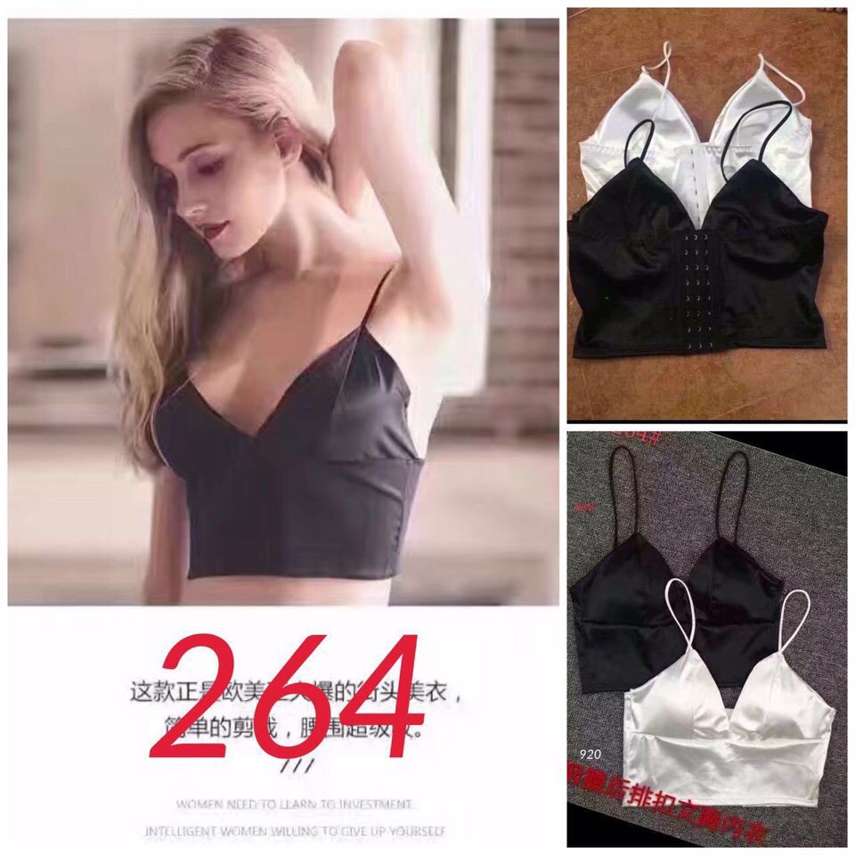 [A264] Croptop satin sexy cá tính