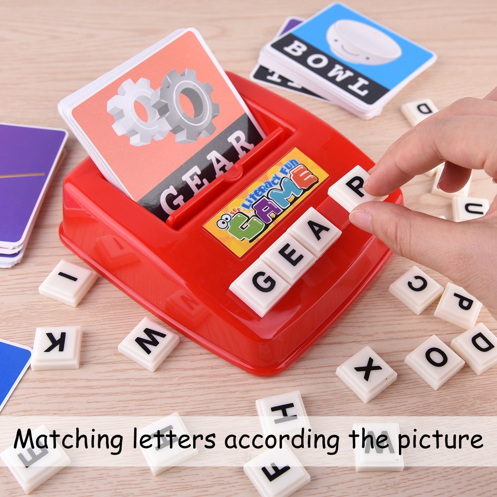 Bộ đồ chơi đánh vần chữ tiếng Anh có 52 chữ cái 60 thẻ và 120 từ độc đáo thú vị cho trẻ em
