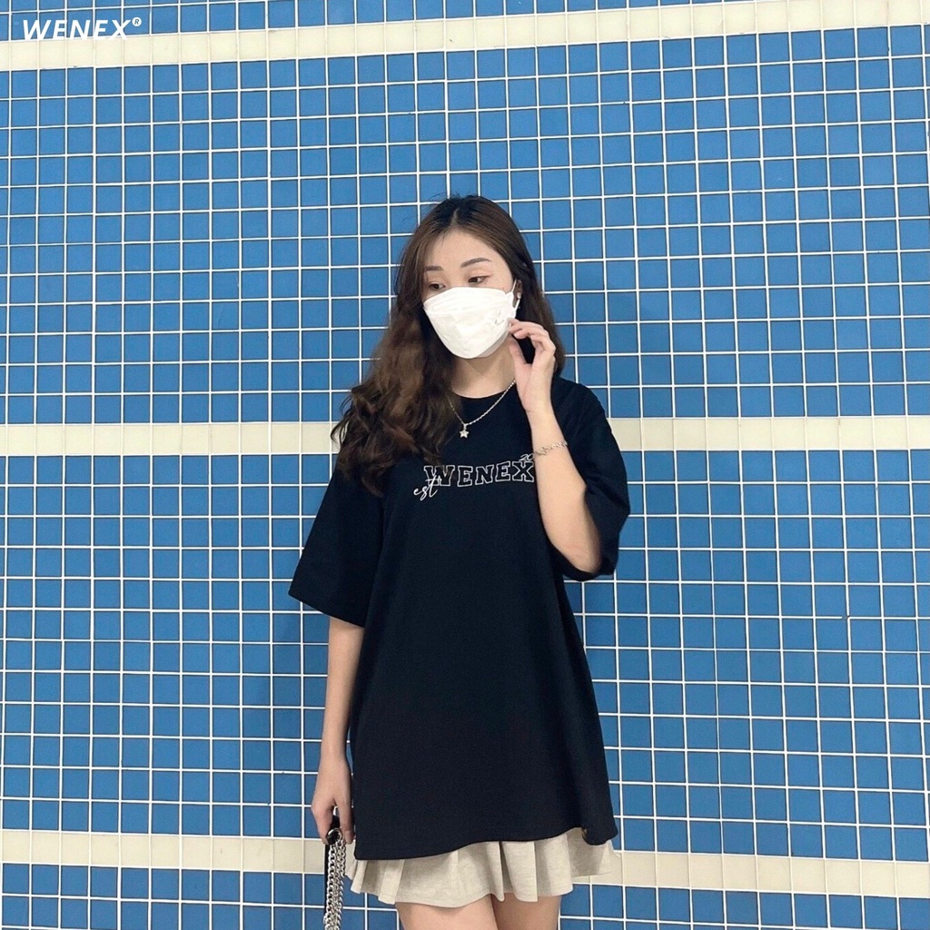 Áo Thun Tay Lỡ WENEX Phông Unisex Nam Nữ Cotton Oversize Form Rộng Local Brand Est 2021 Basic