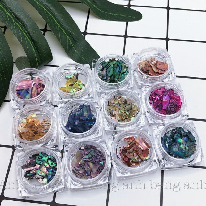 Set 12 Khay Xà Cừ Trang Trí Móng