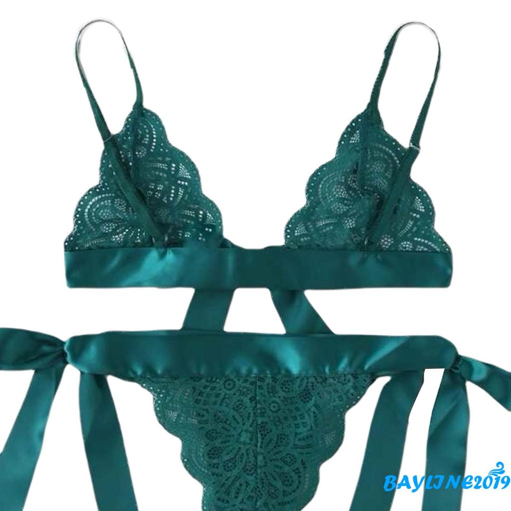 Set Đồ Lót Ren Hai Mảnh Quyến Rũ Cho Nữ