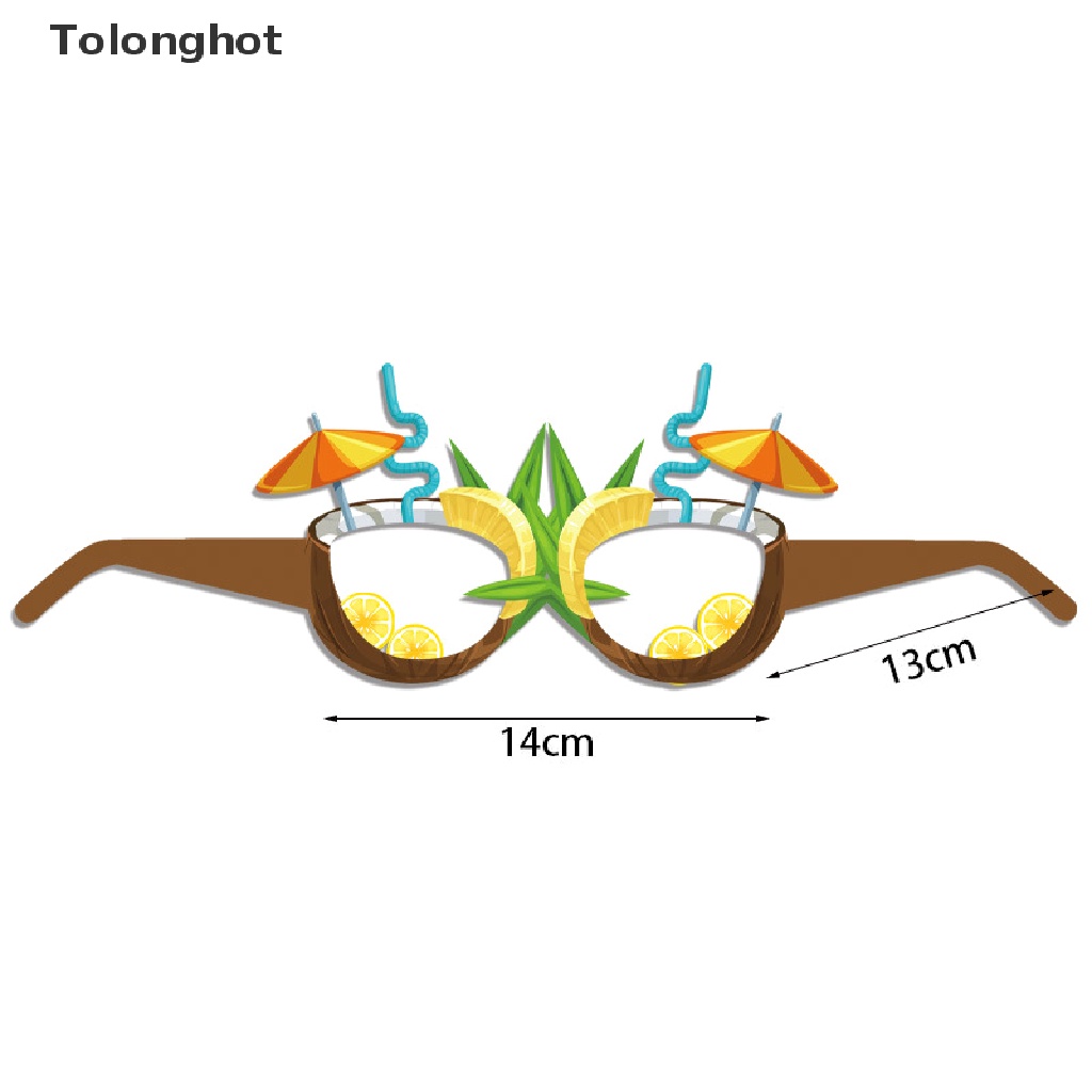 Set 6 Kính Mát Trang Trí Tiệc Phong Cách Hawaiian