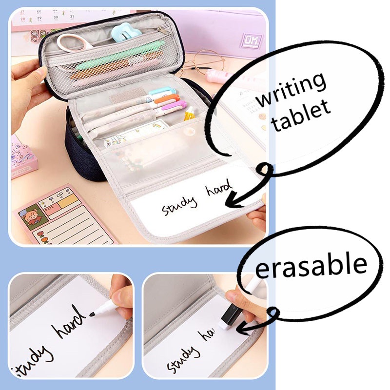 Túi Đựng Bút Nhiều Ngăn In Hình Nhóm Nhạc blackpink Hàn Quốc