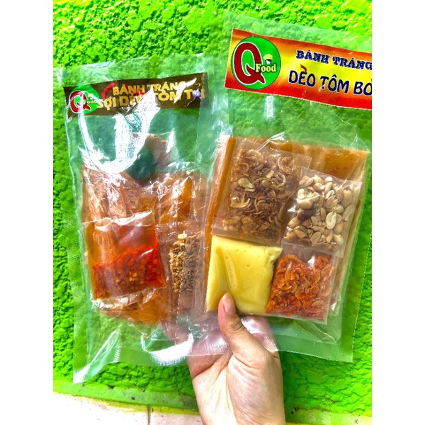 [BỊCH BƠ SIÊU TO] Bánh tráng DẺO TÔM SỐT ME + BƠ trứng gà siêu béo ngon