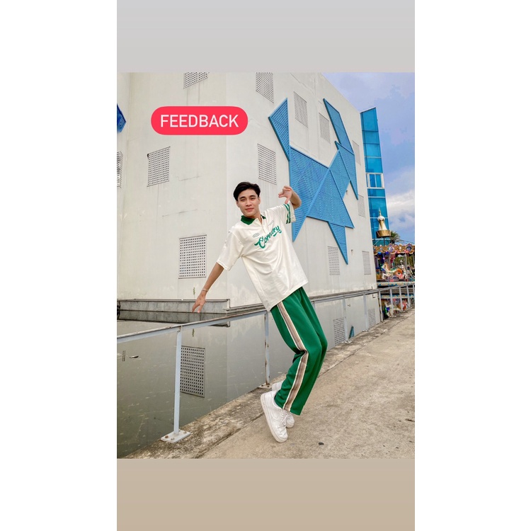 Áo polo unisex tay lỡ form rộng Coreeory, áo thun có cổ nam nữ chất cotton_ Hình thật tại Boin Store