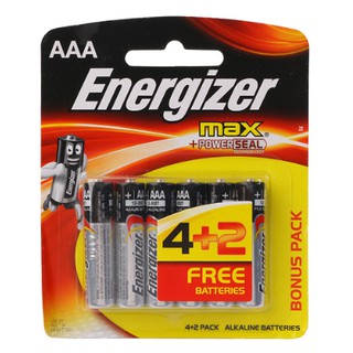 Pin Max 4 + 2 Viên Energizer E92 BP4+2 AAA