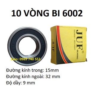 10 vòng bi 6002 juf