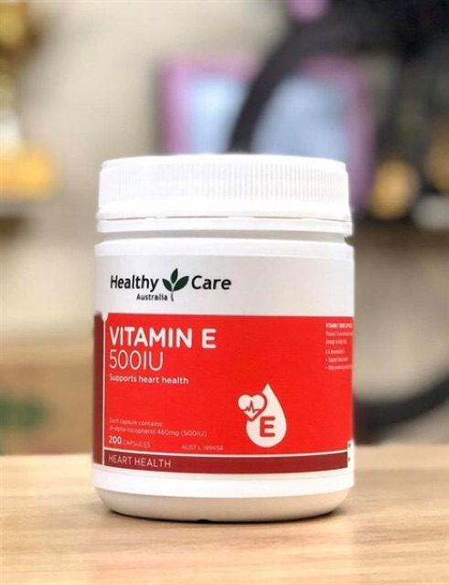 Vitamin E Healthy Care 500IU,200 viên (100% Hàng auth)