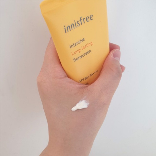 [ tặng kèm mặt nạ ] KEM CHỐNG NẮNG  INNISFREE INTENSIVE LONG LASTING SUNSCREEN SPF50+ PA++++ 50ML