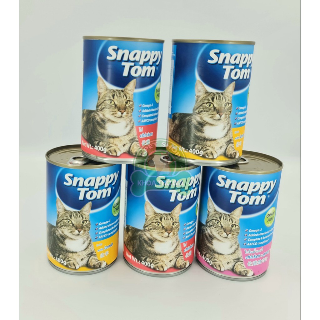 Pate lon Snappy Tom cho mèo - hộp 400g