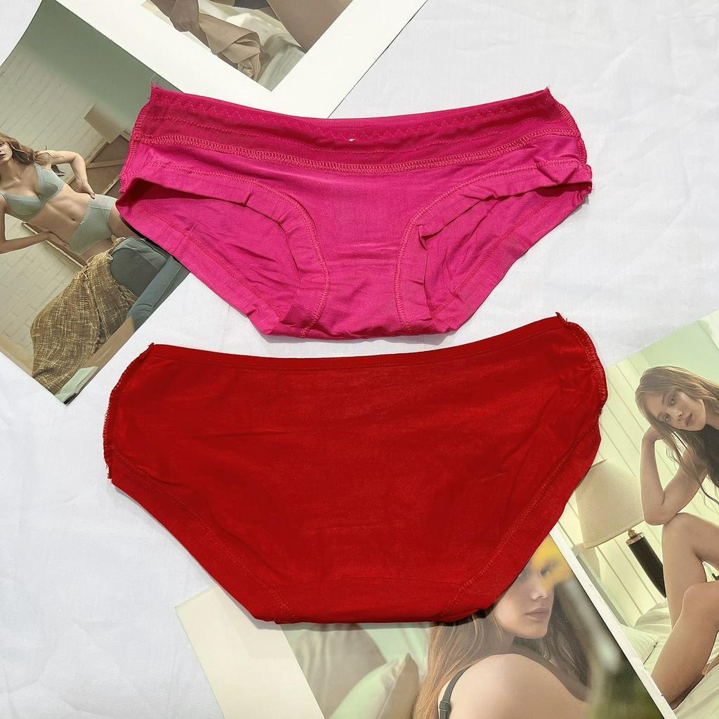 Quần lót nữ cotton cao cấp pha ren 8819 dạng phom mini cạp thấp mềm mịn thoáng mát size dưới 55kg