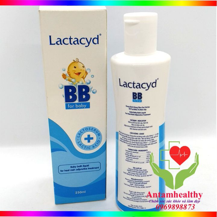 Sữa Tắm Cho Bé Lactady BB - Phòng ngừa rôm sẩy - Chai 250ml