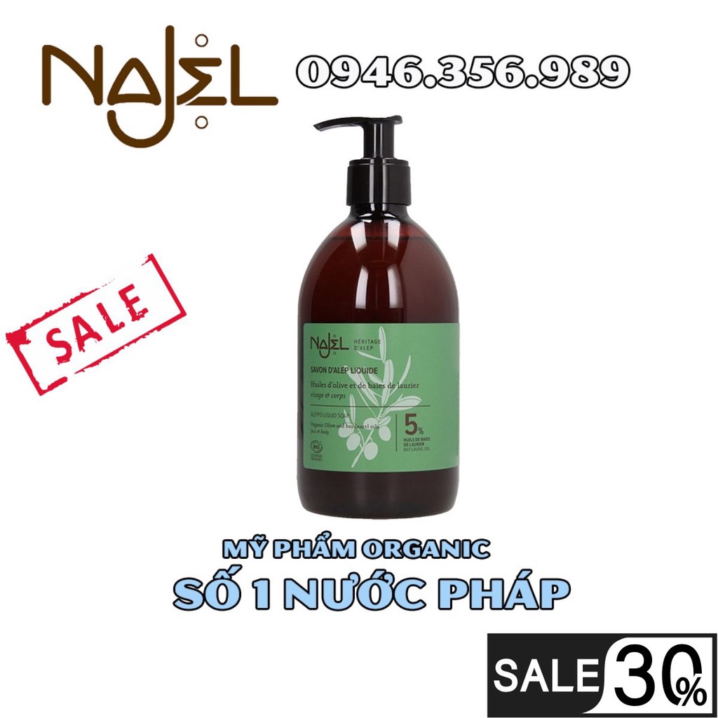 SỮA TẮM HỮU CƠ NAJEL 500ML