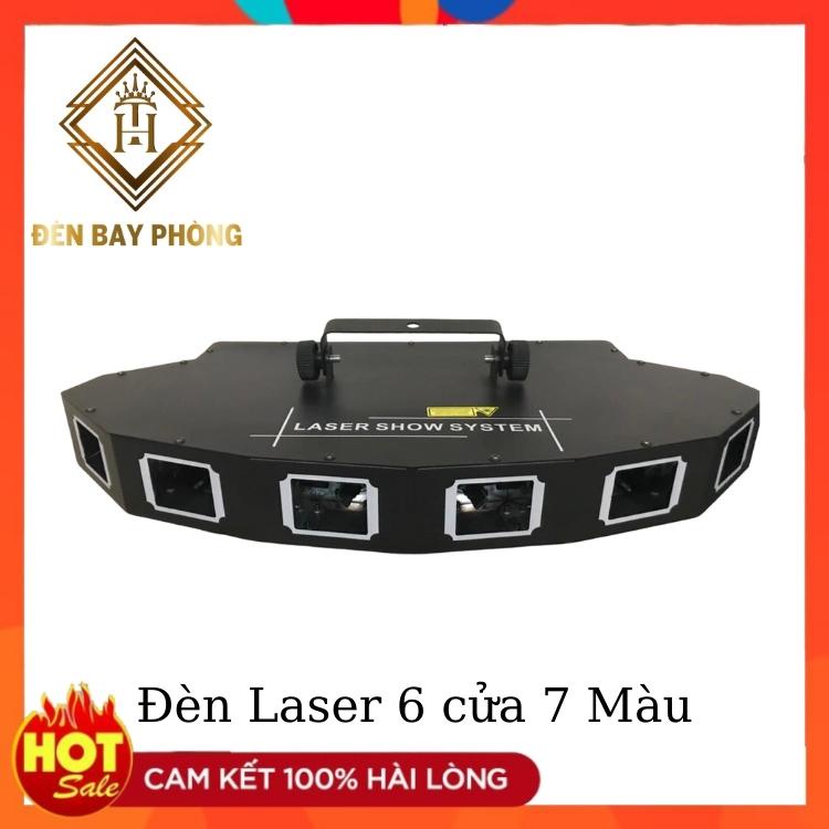 ĐÈN LASER 6 CỬA 7 MÀU HÌNH QUẠT - CHUYÊN DÙNG QUÉT TIA , THÍCH HỢP QUÁN BAR , VŨ TRƯỜNG CHUYÊN NGHIỆP