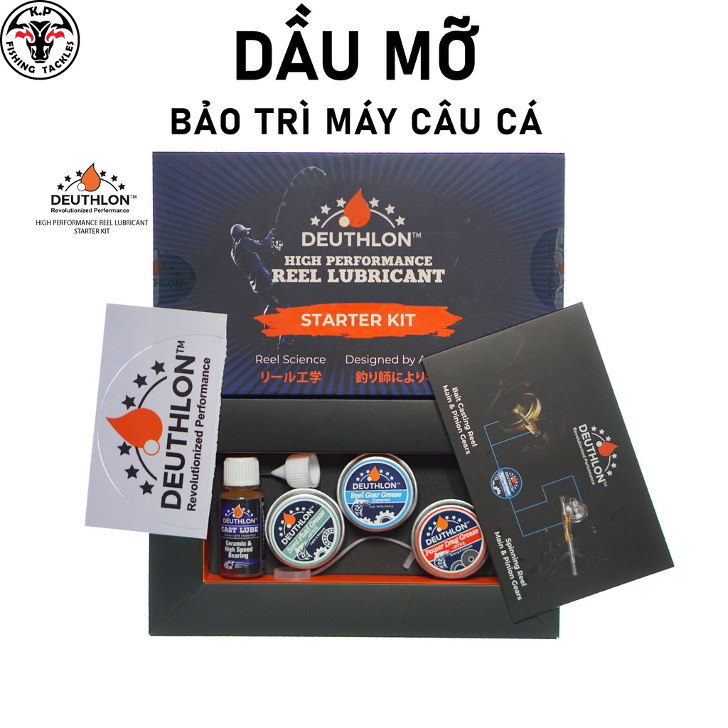 Combo DẦU MỠ BẢO TRÌ MÁY CÂU CÁ DEUTHLON Pack