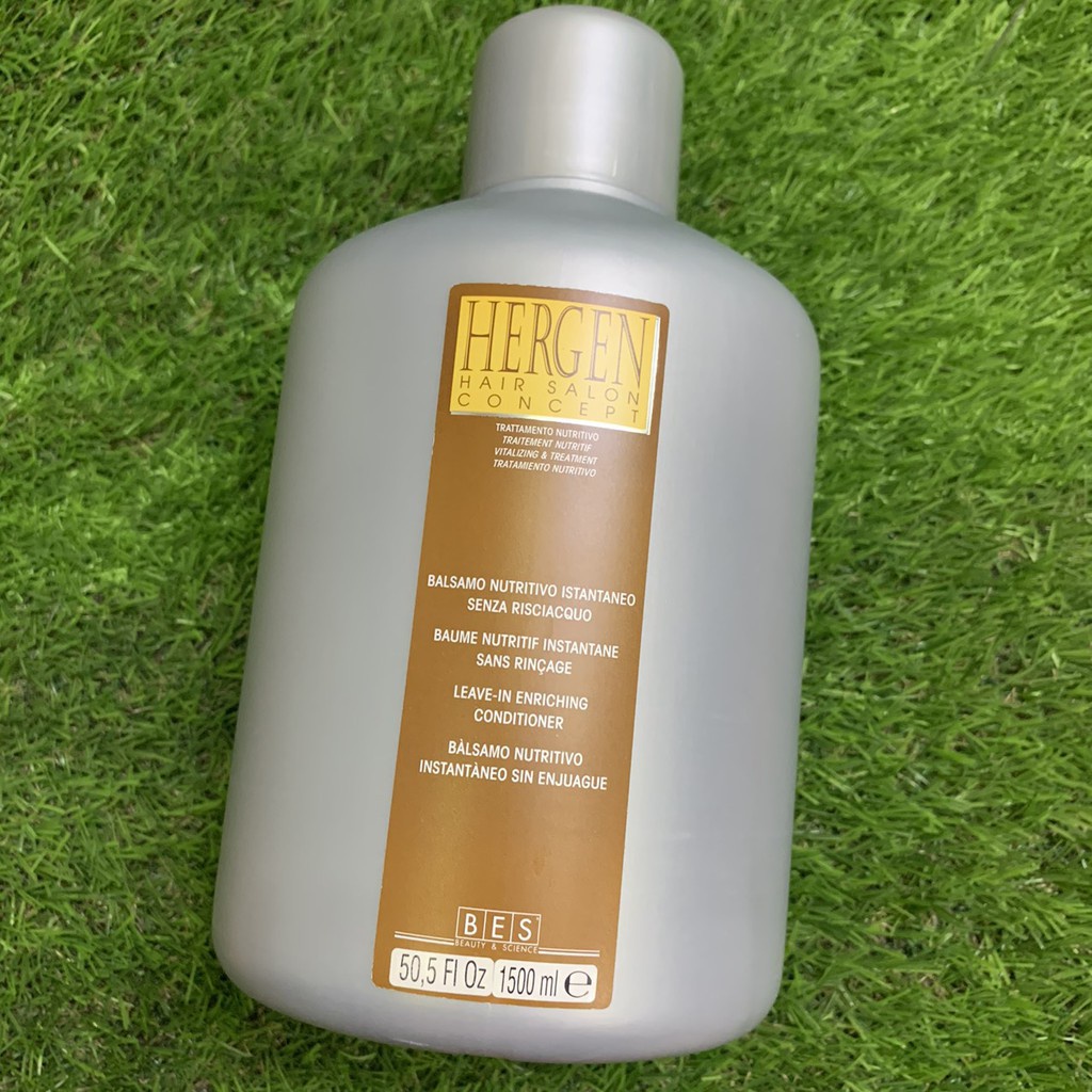 Mỡ dưỡng xả khô BES Hergen Leave - In Enriching Conditioner 1500ml