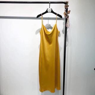 Váy lụa 2 dây đổ ngực