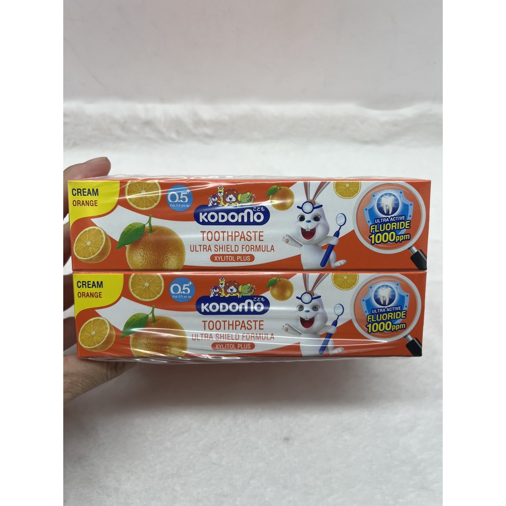 ĐỦ MÙI - TUÝP TO 65GR - KEM ĐÁNH RĂNG NUỐT ĐƯỢC CHO BÉ KODOMO THÁI LAN