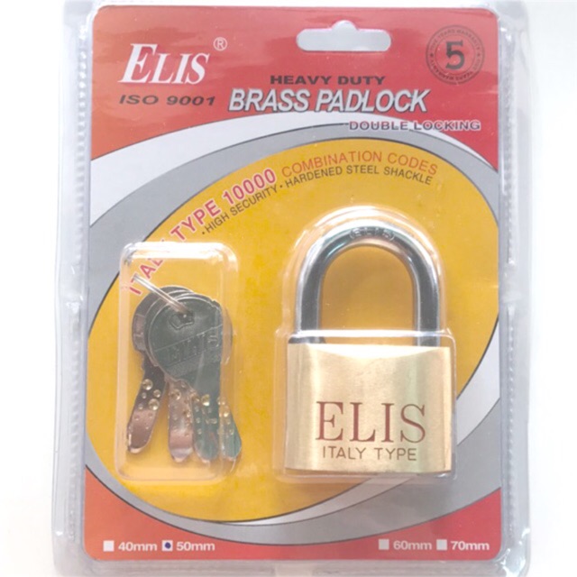 Ổ khoá ELIS 5 phân chính hãng chìa khoá vi tính