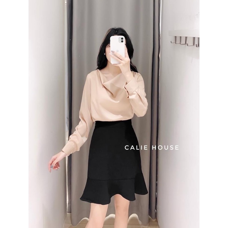 BÁN SỈ ÁO LỤA CỔ ĐỔ 3M ĐEN TRẮNG BE CHO NỮ