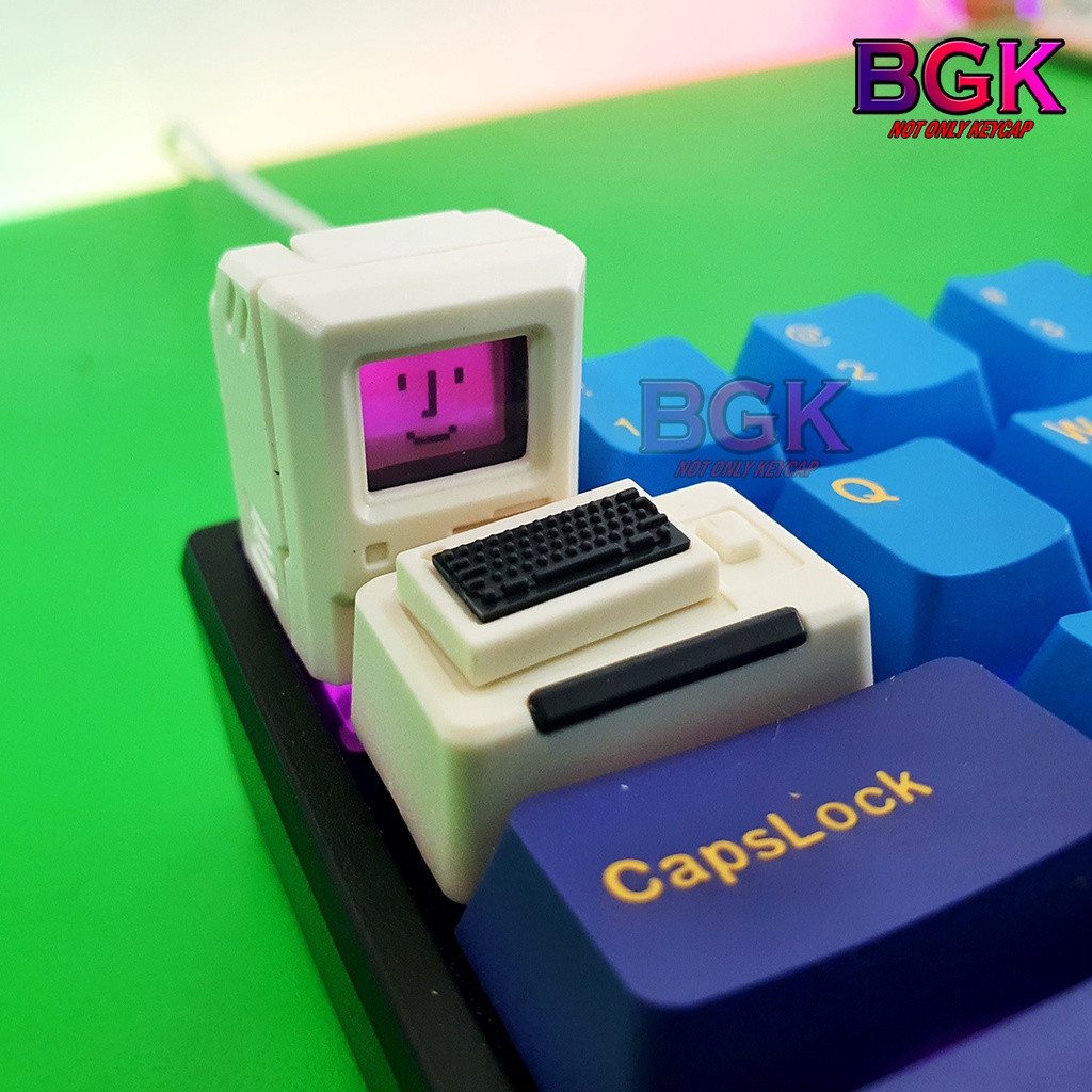 Bộ Keycap Độc Đáo Macintosh Xuyên LED bằng nhựa có thể thay màn hình lẻ ( Keycap Artisan )