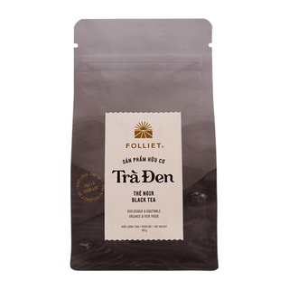 Trà đen hữu cơ organic 100g folliet