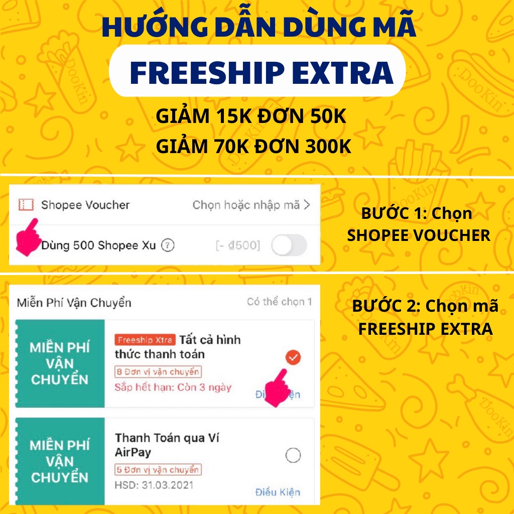 Khô gà lá chanh mềm cay 250g DooKin đồ ăn vặt vừa ngon vừa rẻ | BigBuy360 - bigbuy360.vn