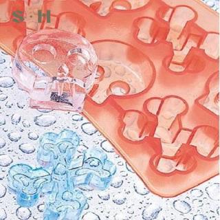 Khay Silicone Làm Đá Hình Đầu Lâu