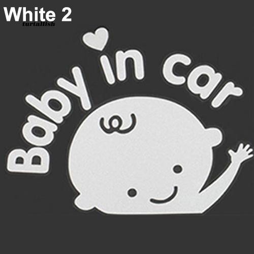 Decal chữ Baby On Board dán trang trí xe ô tô