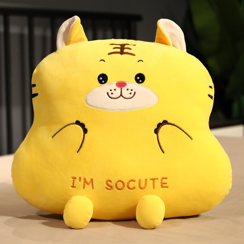 Đệm nệm lót ghế ngồi văn phòng tựa lưng, Gối ôm thư giãn hình cute hot cho mùa đông ấm áp chất vải dày dặn