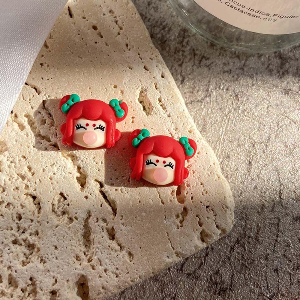 OCEANMAP Phụ Kiện Trang Sức Hình Cô Gái Thổi Bong Bóng Dễ Thương DIY