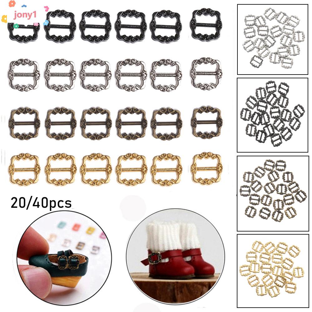 Set 20/40 Nút Thắt Lưng Búp Bê 4 Màu Kích Thước 3.5mm/7mm Chất Lượng Cao
