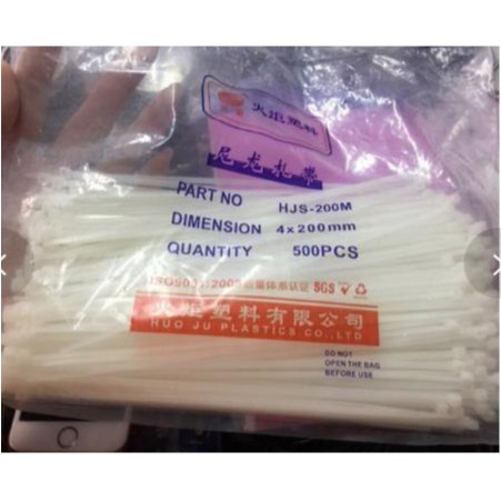 Dây thít( nylon cable) 4x200mm 500 sợi/ túi