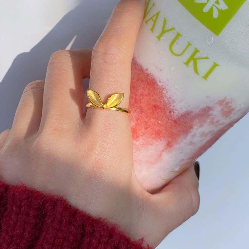 Nhẫn Đồng Dạng Hở Hình Nơ / Thỏ Màu Sắc Cổ Điển 1 Phong Cách Retro Thích Hợp Làm Quà Valentine