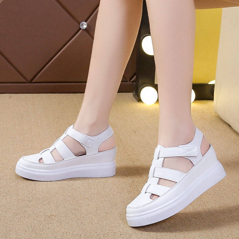 Giày sandal đế xuồng tăng chiều cao thời trang mùa hè mới