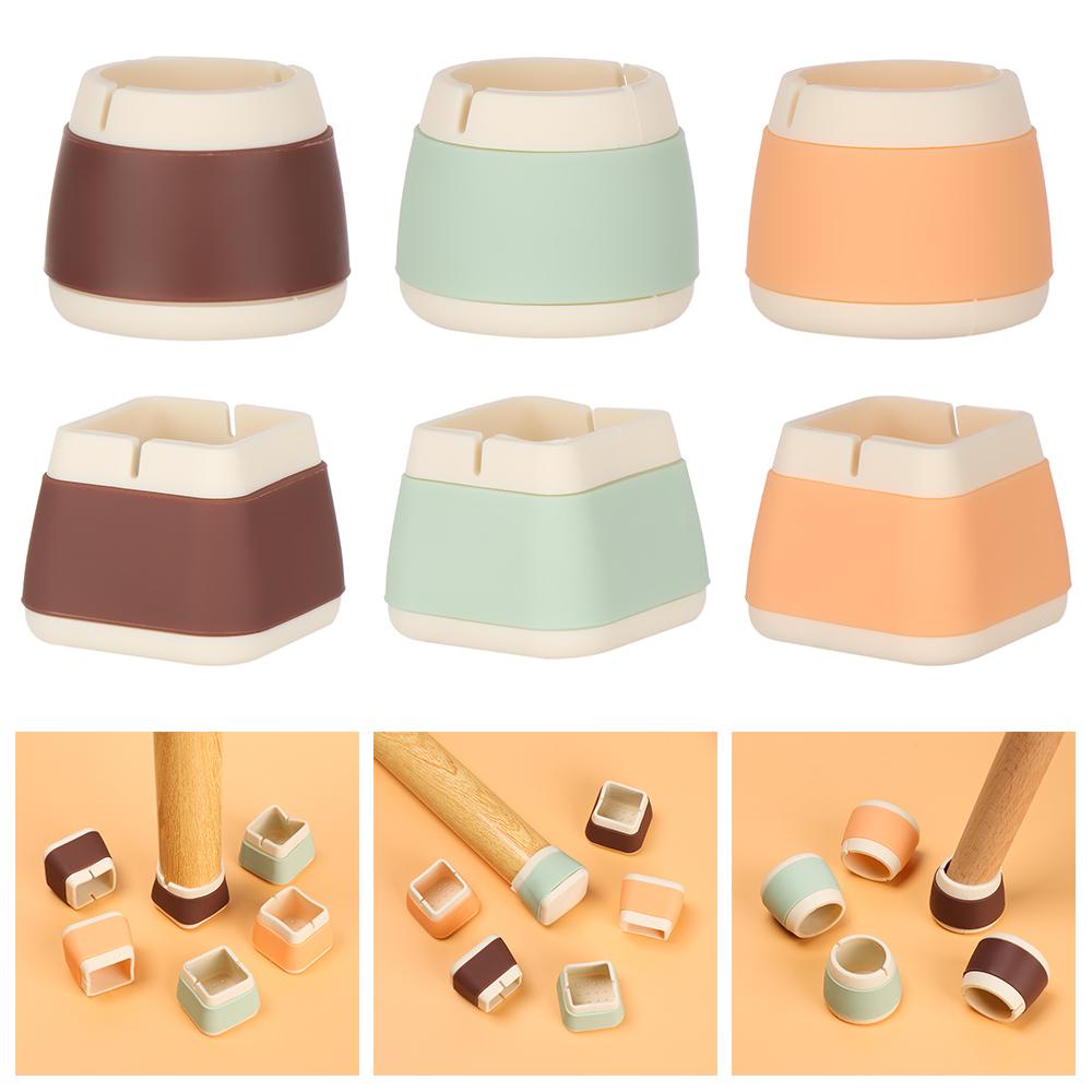 SUENIN Bộ 4 Miếng Bọc Chân Ghế Bằng Silicone